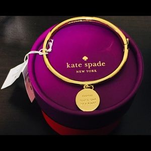 Kate Spade 12K Bangle Gold Taurus NEW